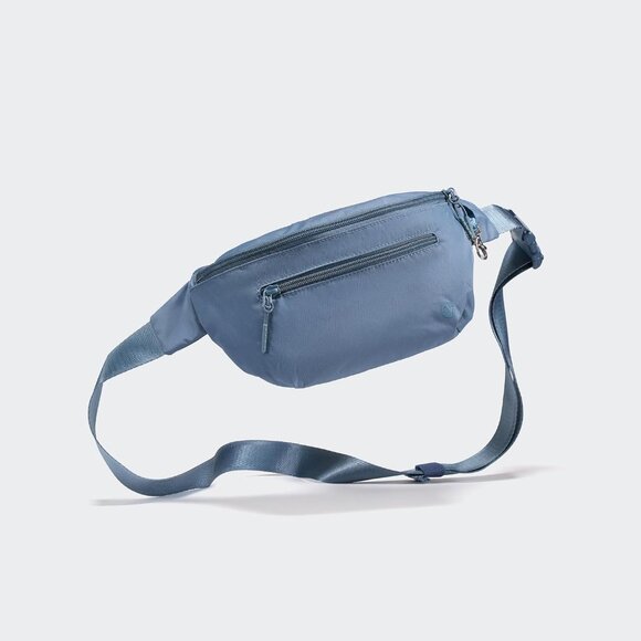 Indigo RFID-Blocking Foldable Crossbody Bag with Adjustable Strap - Picture 6 of 8